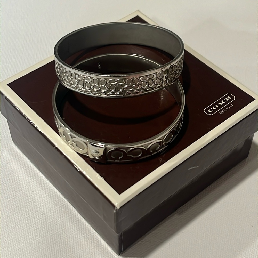 Authentic Coach Silver Logo Bracelets - image 1